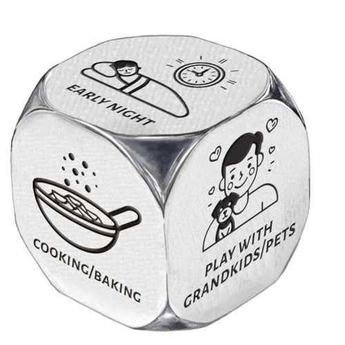 UNICRAFTALE Lustige Aktivitätswürfel 1 Set Edelstahl Entscheidungswürfel Für Tägliche Freizeitaktivitäten Tägliche Aktivitäten des Paares Date Night Jahrestag Stahlwürfel Geschenke Zum Valentinstag UNICRAFTALE Lustige Aktivitätswürfel 1 Set Edelstahl Entscheidungswürfel Für Tägliche Freizeitaktivitäten Tägliche Aktivitäten des Paares Date Night Jahrestag Stahlwürfel Geschenke Zum Valentinstag von UNICRAFTALE