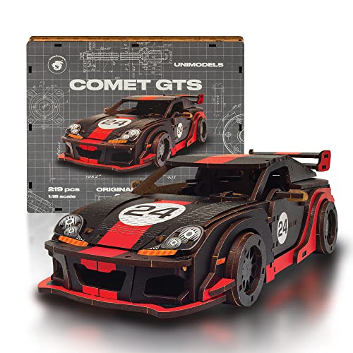 UNIDRAGON Original 3D Holzpuzzle - 219 Teile, UniModels Comet GTS Schwarz-Rot, 26.8 x 13.3 x 7.8 cm, Geschenke für Männer, Jungen, Modellbausatz Erwachsene UNIDRAGON Original 3D Holzpuzzle - 219 Teile, UniModels Comet GTS Schwarz-Rot, 26.8 x 13.3 x 7.8 cm, Geschenke für Männer, Jungen, Modellbausatz Erwachsene von UNIDRAGON