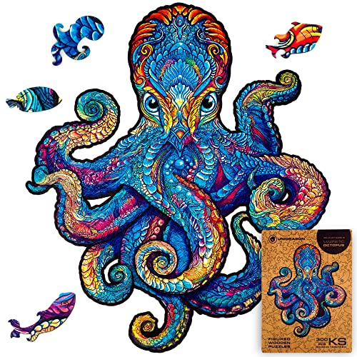 UNIDRAGON Original Holzpuzzle – magnetischer Oktopus, 300 Teile, King-Size, 86,4 x 101,6 cm, schönes Geschenkpaket, einzigartige Form, bestes Geschenk für Erwachsene und Kinder UNIDRAGON Original Holzpuzzle – magnetischer Oktopus, 300 Teile, King-Size, 86,4 x 101,6 cm, schönes Geschenkpaket, einzigartige Form, bestes Geschenk für Erwachsene und Kinder von UNIDRAGON