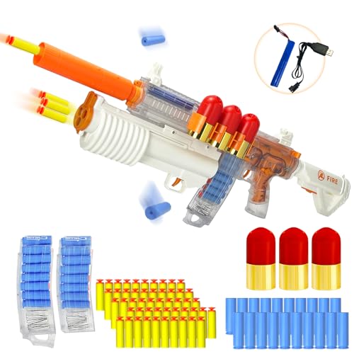 UNIKONIO Elektrische Schaumstoff Blaster Spielzeugpistole, Automatisches M416 Blaster Pistolenmagazin, 3 Modi Automatischer & Manueller Patronenauswurf & Granatwerfer, Spielzeug Drats Pistole – 013 UNIKONIO Elektrische Schaumstoff Blaster Spielzeugpistole, Automatisches M416 Blaster Pistolenmagazin, 3 Modi Automatischer & Manueller Patronenauswurf & Granatwerfer, Spielzeug Drats Pistole – 013 von UNIKONIO