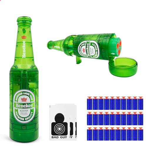 UNIKONIO Trinkflaschen-Spielzeug-Blaster, Spielzeugpistole mit Schaumstoff-Pfeilkugeln, Spielzeug-Schaumstoff-Blaster-Pistolen, Soda-Blaster-Pistolen – Grün UNIKONIO Trinkflaschen-Spielzeug-Blaster, Spielzeugpistole mit Schaumstoff-Pfeilkugeln, Spielzeug-Schaumstoff-Blaster-Pistolen, Soda-Blaster-Pistolen – Grün von UNIKONIO