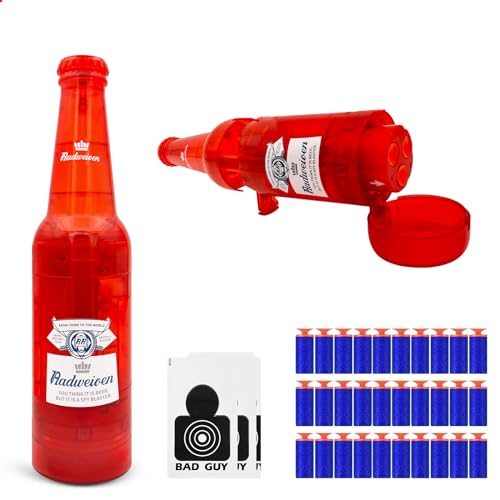 UNIKONIO Trinkflaschen-Spielzeug-Blaster, Spielzeugpistole mit Schaumstoff-Pfeilkugeln, Spielzeug-Schaumstoff-Blaster-Pistolen, Soda-Blaster-Pistolen – Rot UNIKONIO Trinkflaschen-Spielzeug-Blaster, Spielzeugpistole mit Schaumstoff-Pfeilkugeln, Spielzeug-Schaumstoff-Blaster-Pistolen, Soda-Blaster-Pistolen – Rot von UNIKONIO