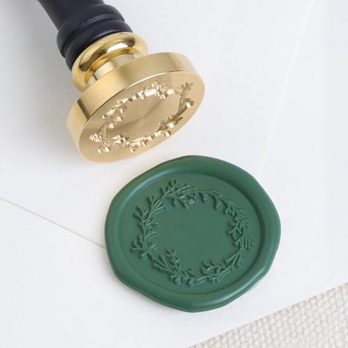 UNIQOOO Wachssiegelstempel mit Gartenkranz, Wildblumen, Botanischer Girlandenstempel, perfekt für Hochzeitseinladungen, Karten, Etiketten, Umschläge, Schneckenpost, Geschenkverpackung, Weinpaket, UNIQOOO Wachssiegelstempel mit Gartenkranz, Wildblumen, Botanischer Girlandenstempel, perfekt für Hochzeitseinladungen, Karten, Etiketten, Umschläge, Schneckenpost, Geschenkverpackung, Weinpaket, von UNIQOOO