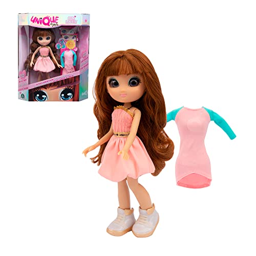 UNIQUE EYES - Sun Lover, Puppe mit Augen, die Ihrem Blick Folgen und die Farbe unter der Sonne, Sophia Fashion Doll, für Mädchen ab 3 Jahren, Mehrfarbig, MYM07200, Giochi Preziosi von Giochi Preziosi