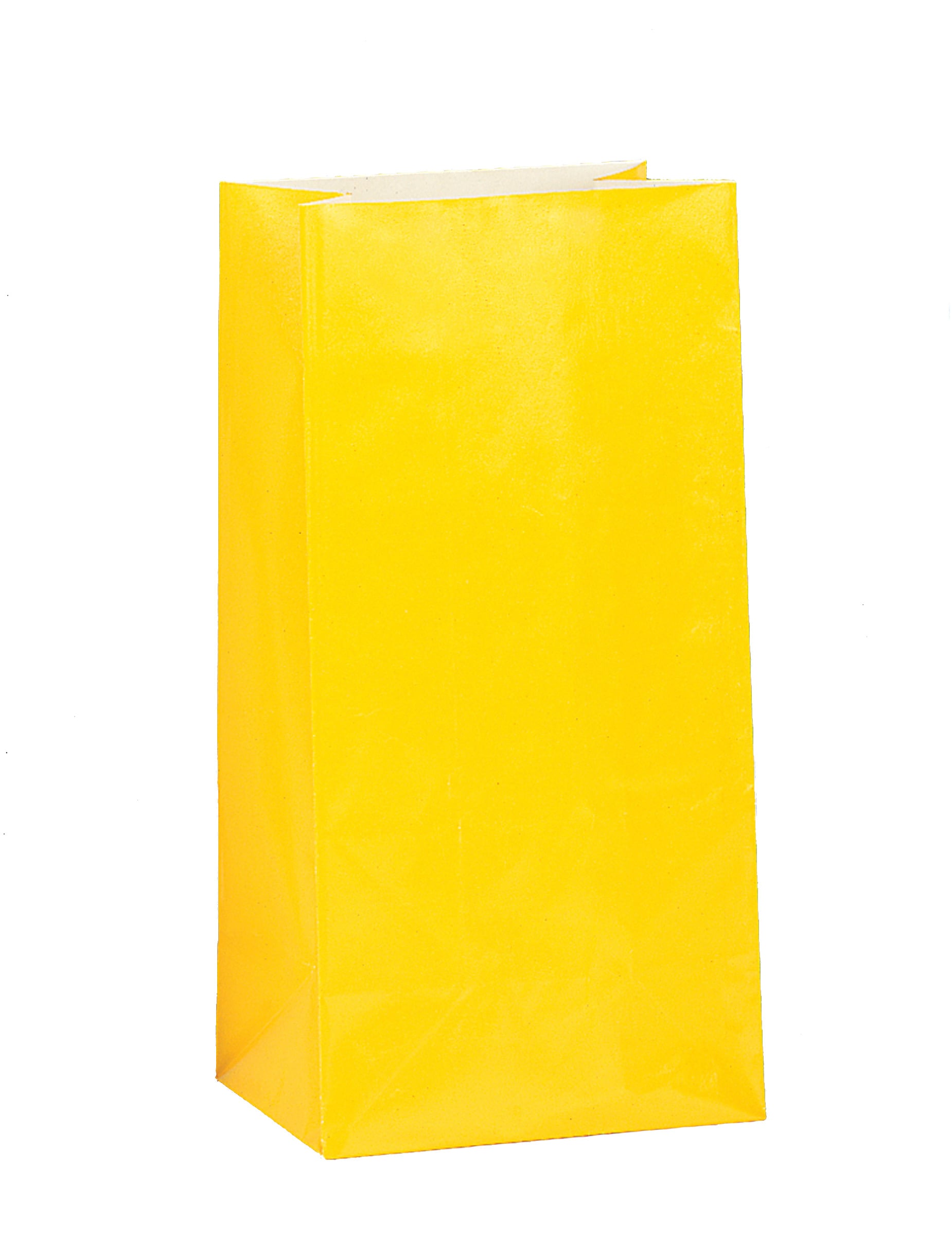12 Gelbe Papiertüten für Geschenke 25 x 9 cm Geburtstag 12 Gelbe Papiertüten für Geschenke 25 x 9 cm Geburtstag von UNIQUE