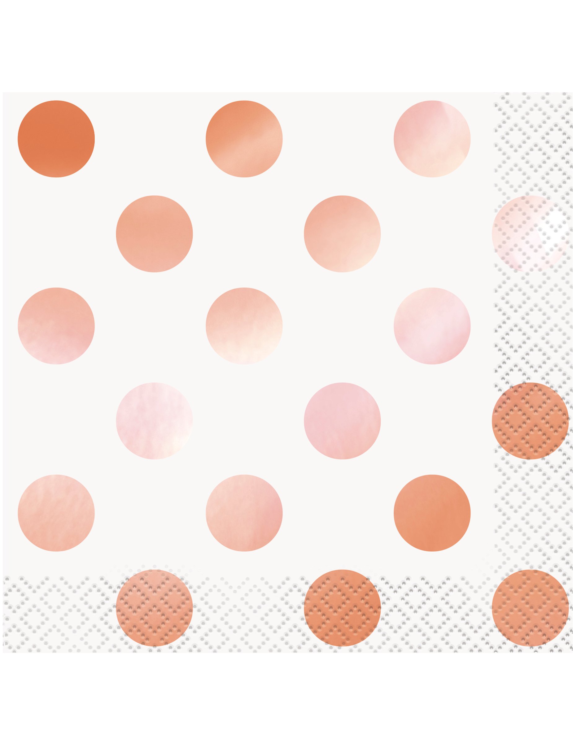 16 Cocktailservietten Roségold Punkte 25 x 25 cm 16 Cocktailservietten Roségold Punkte 25 x 25 cm von UNIQUE