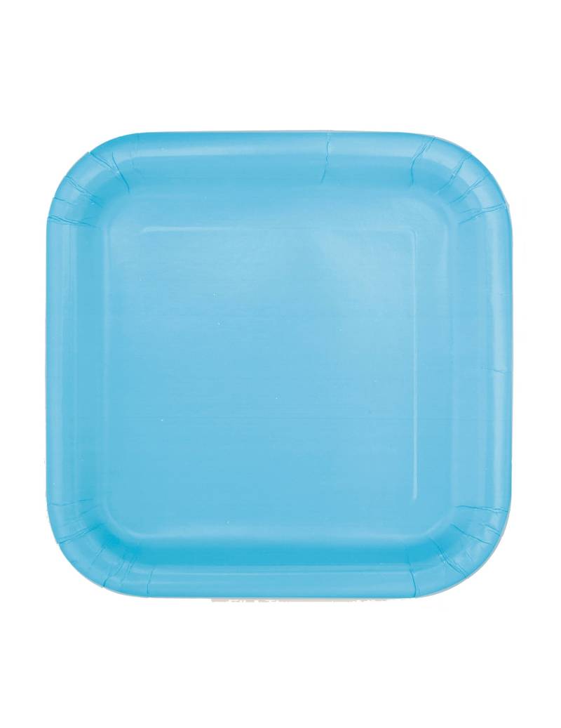 16 Pappteller quadratisch pastellblau klein 16 Pappteller quadratisch pastellblau klein von UNIQUE