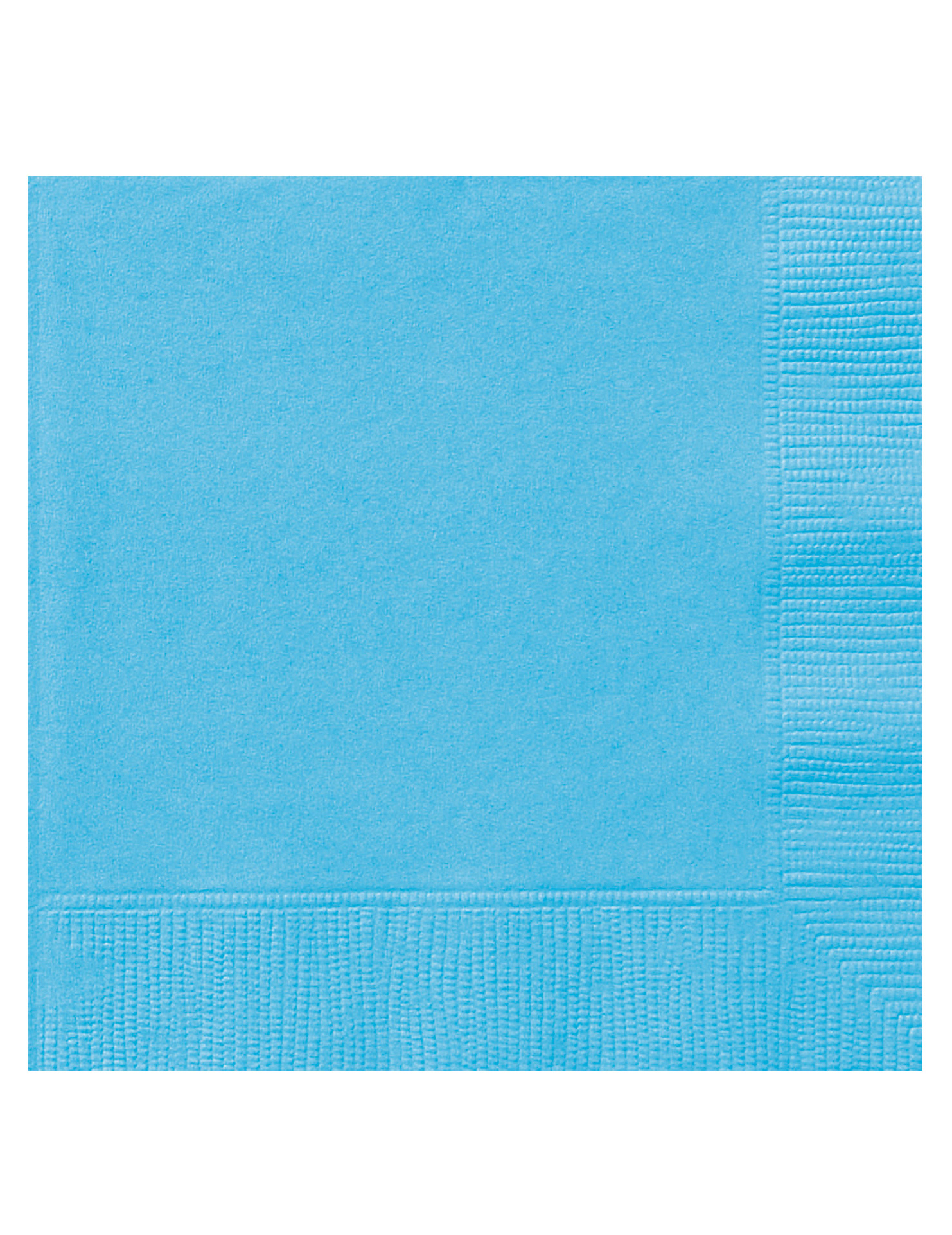 20 Servietten Hellblau Papier 33 x 33 cm von UNIQUE