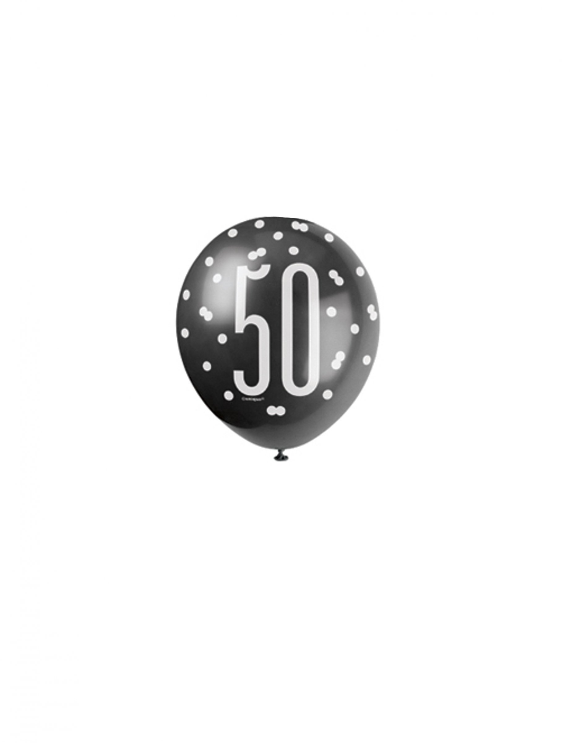 50 Jahre Ballons Geburtstagsdeko Jubiläumsballons 6 Stück schwarz-grau-weiss 30cm 50 Jahre Ballons Geburtstagsdeko Jubiläumsballons 6 Stück schwarz-grau-weiss 30cm von UNIQUE