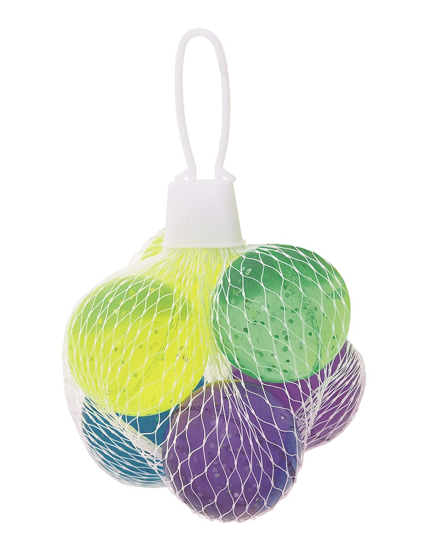 6 Flummis mit Glitzer 3 cm 6 Flummis mit Glitzer 3 cm von UNIQUE