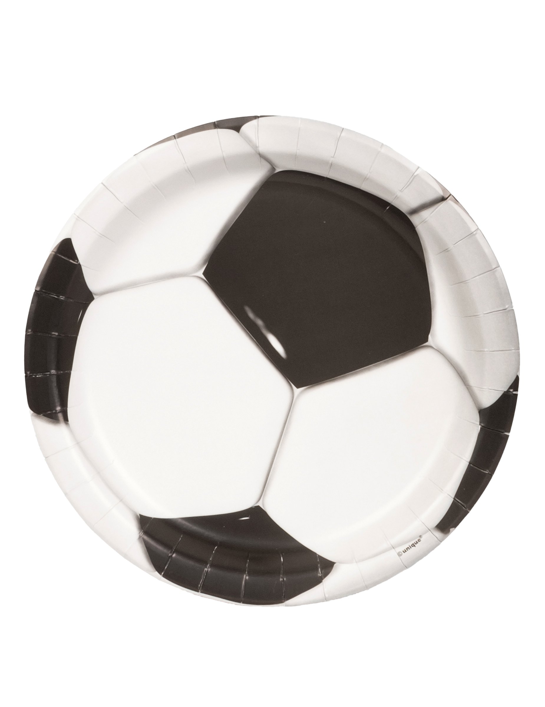 8 Fußball-Pappteller 23 cm von UNIQUE