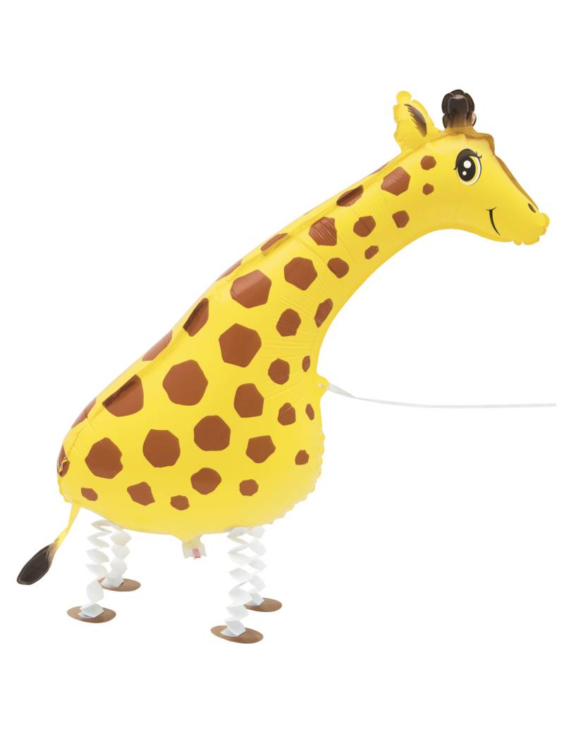 Aluminiumballon Giraffe gelb-braun-schwarz 86,3cm von UNIQUE