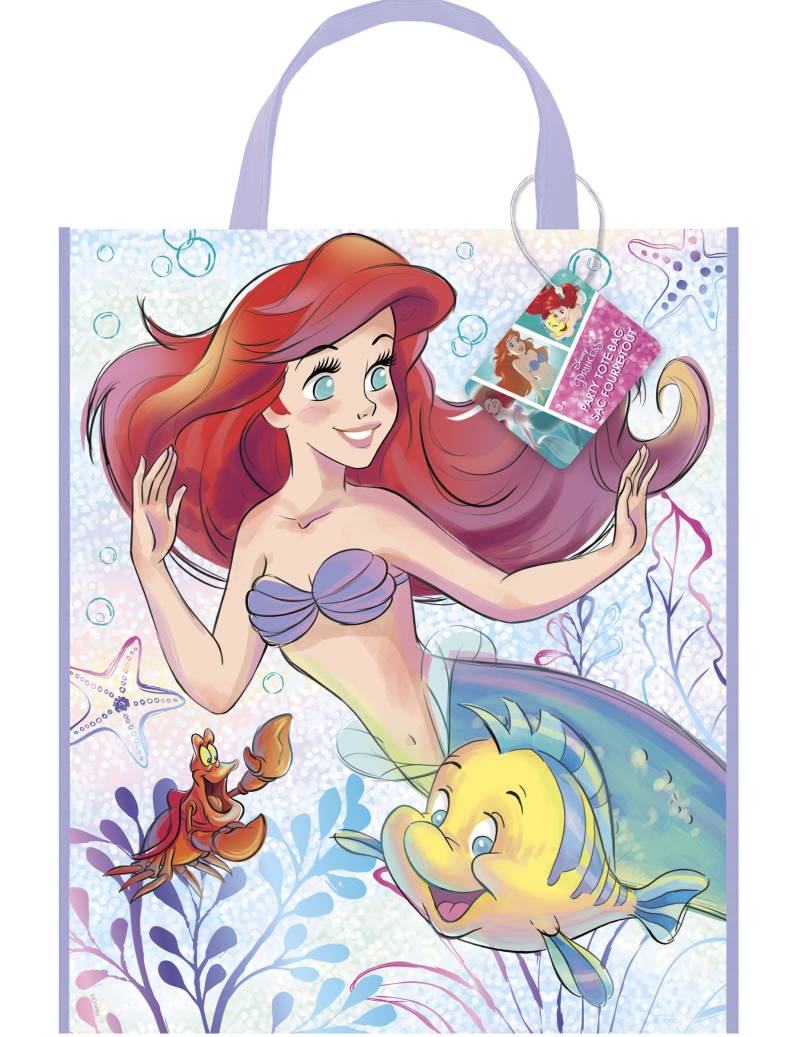 Arielle-Geschenktüten Partydeko bunt 33x28 cm von UNIQUE