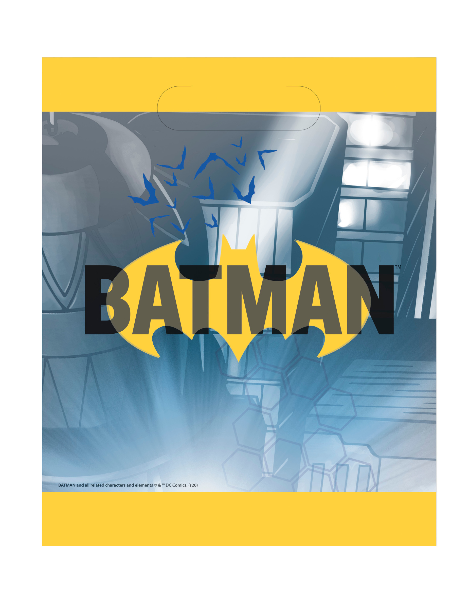 Batman Partytaschen 8 Stück 18x23cm von UNIQUE
