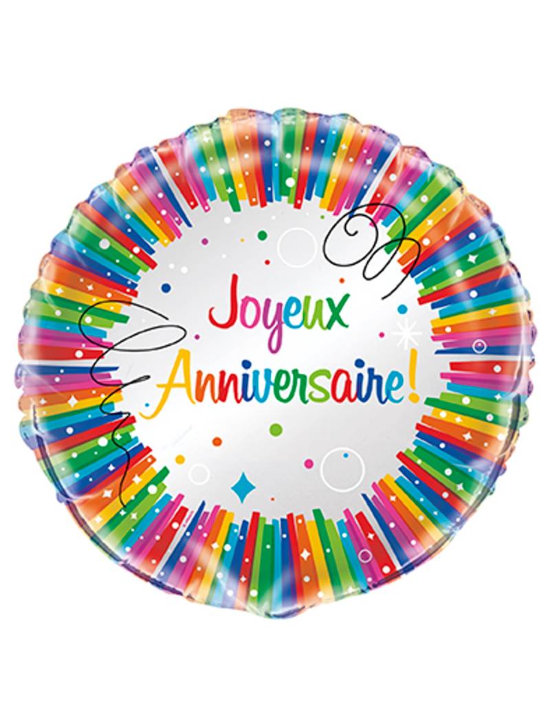Bunter Folienballon Alles Gute zum Geburtstag 45 cm aufblasbar Bunter Folienballon Alles Gute zum Geburtstag 45 cm aufblasbar von UNIQUE