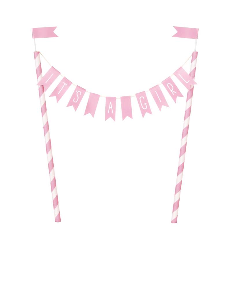 Cake Topper It's a Girl Rosa 25 x 22,5 cm Babyparty Cake Topper It's a Girl Rosa 25 x 22,5 cm Babyparty von UNIQUE