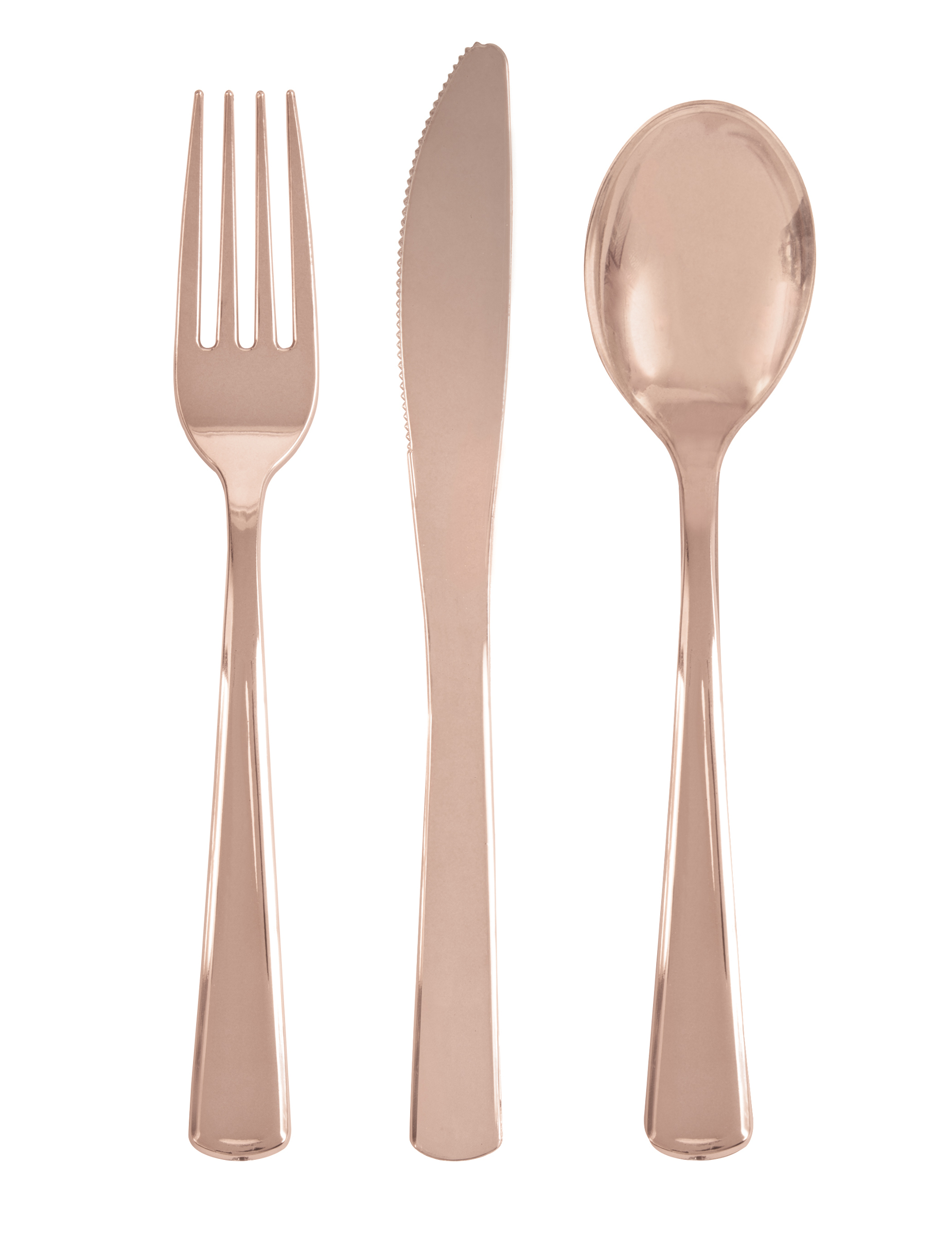 Einweg-Besteck 18-teilig Partydeko roségold Einweg-Besteck 18-teilig Partydeko roségold von UNIQUE
