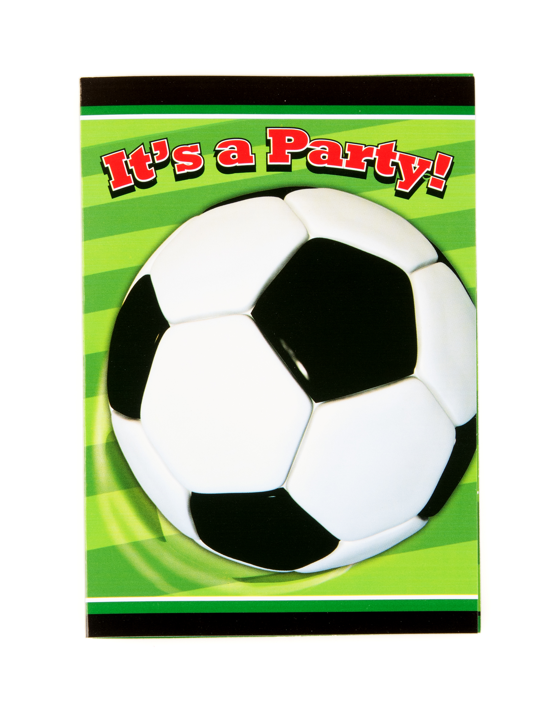Fussball-Einladungskarten 8 Stück bunt Fussball-Einladungskarten 8 Stück bunt von UNIQUE