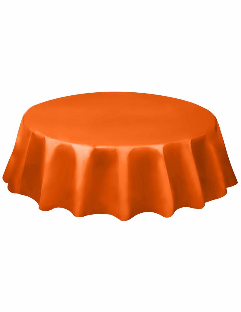 Halloween Tischdecke rundorange 213 cm Durchmesser von UNIQUE