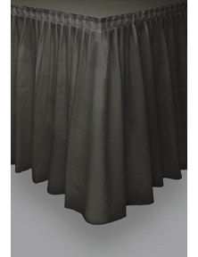 Halloween Tischrock schwarz 73 x 426 cm von UNIQUE