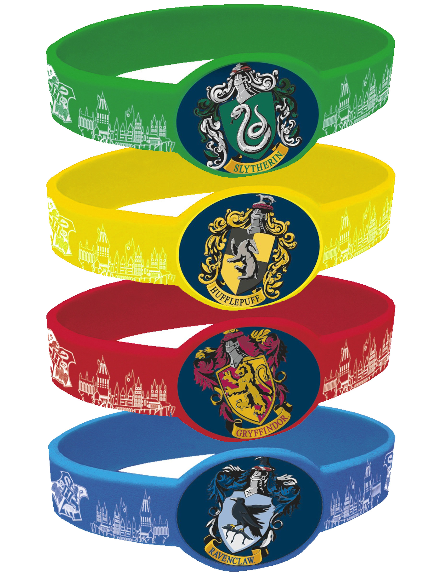 Harry Potter Armbänder Lizenzware 4 Stück bunt Harry Potter Armbänder Lizenzware 4 Stück bunt von UNIQUE