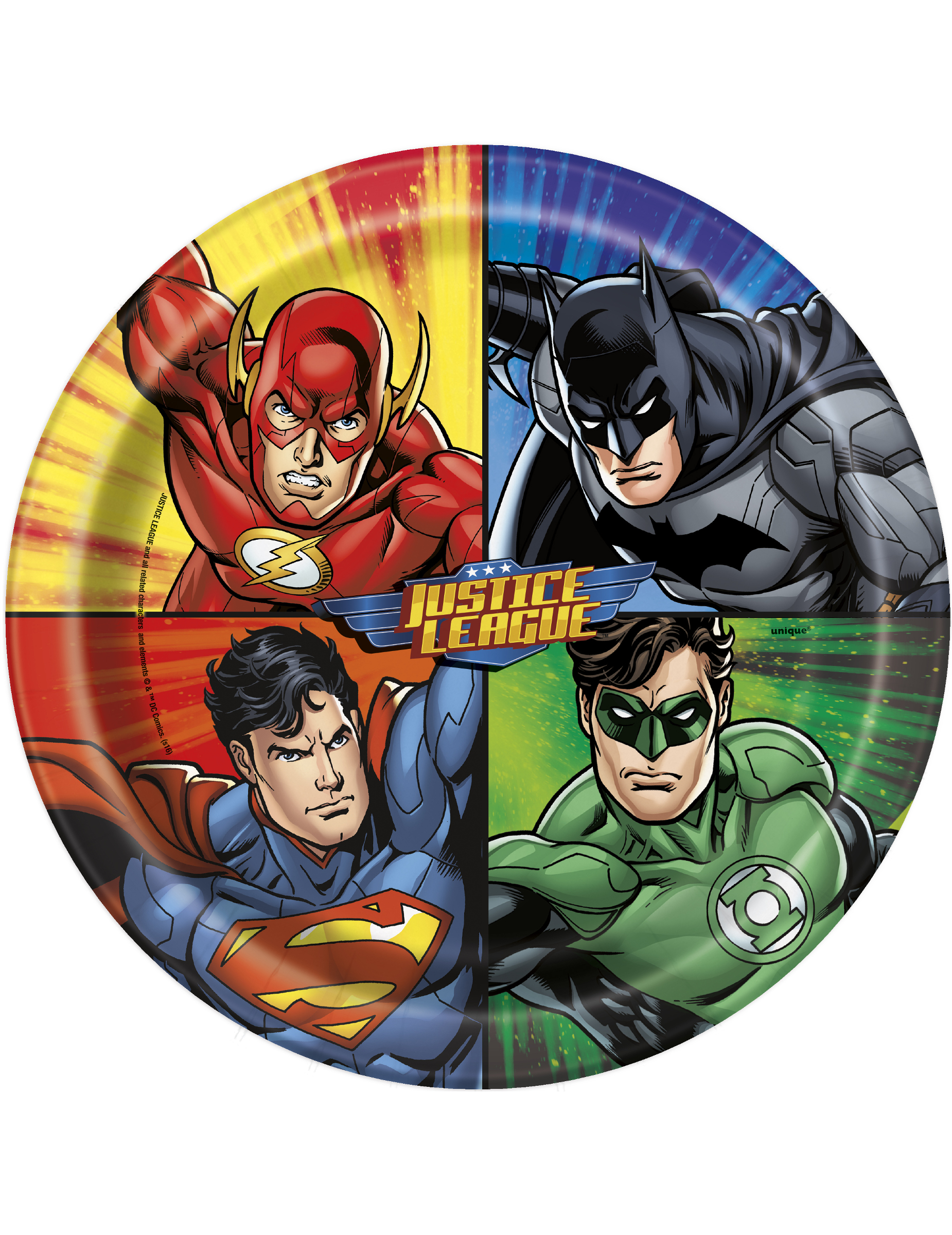 Justice League-Teller Lizenzartikel bunt 23cm Justice League-Teller Lizenzartikel bunt 23cm von UNIQUE