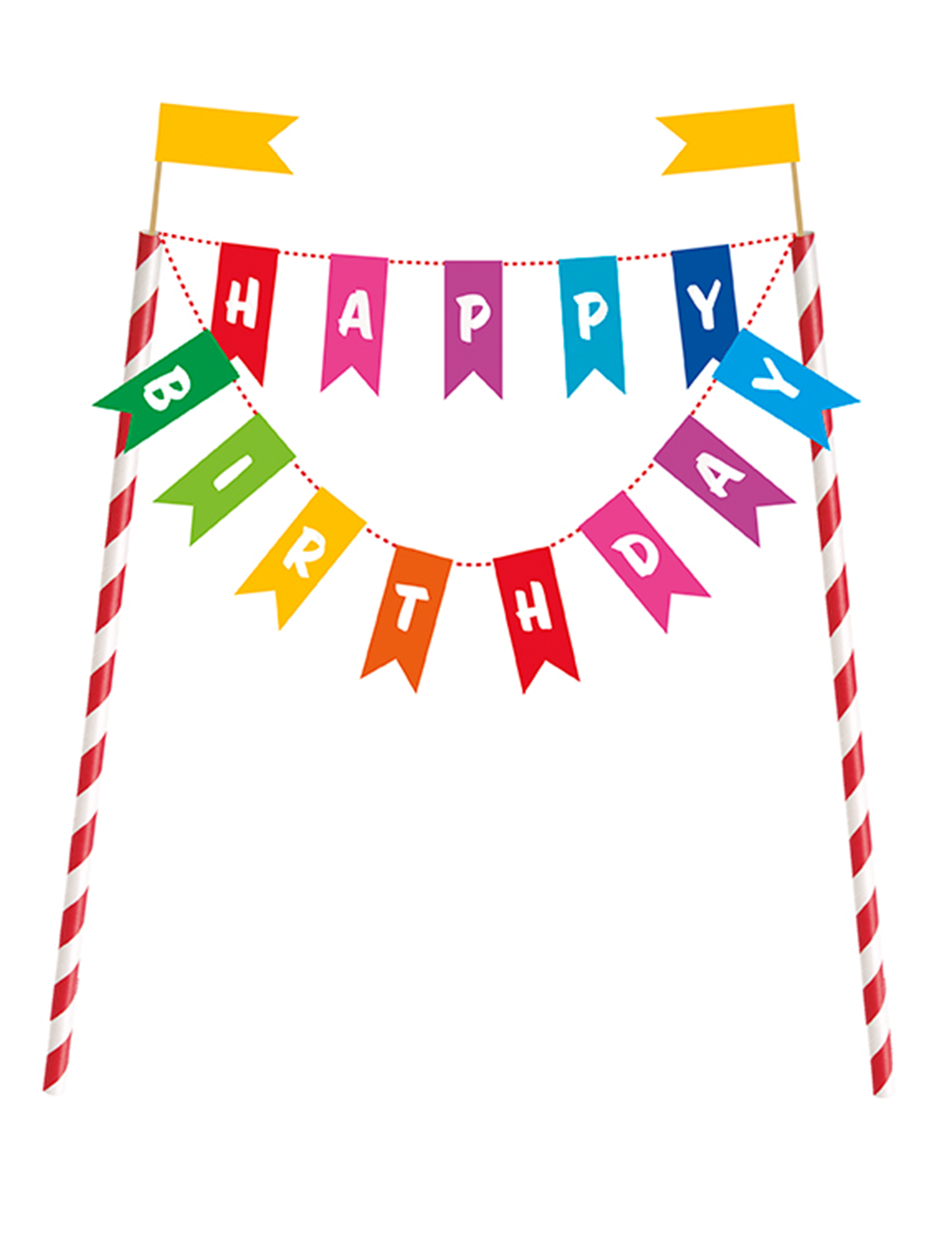 Kuchendeko Happy Birthday bunt Kuchendeko Happy Birthday bunt von UNIQUE