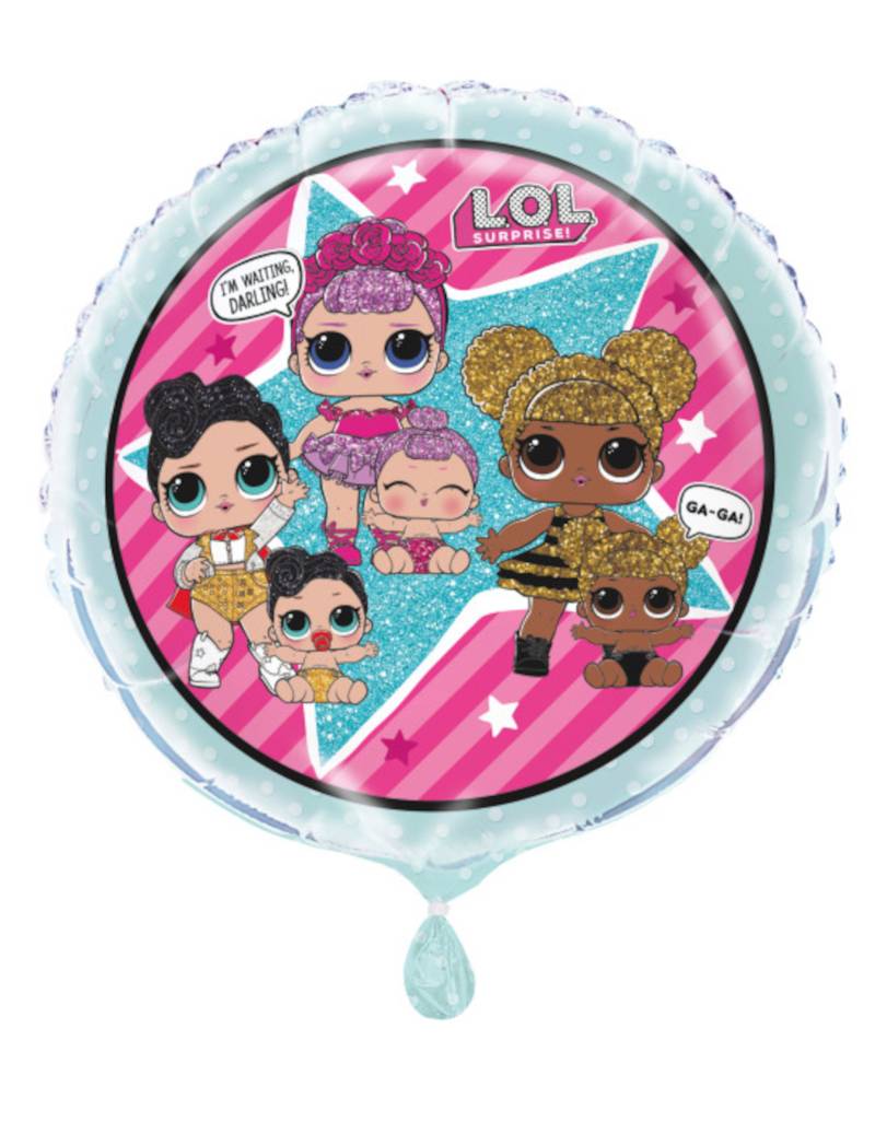 LOL Surprise-Aluminiumballon bunt 45 cm von UNIQUE