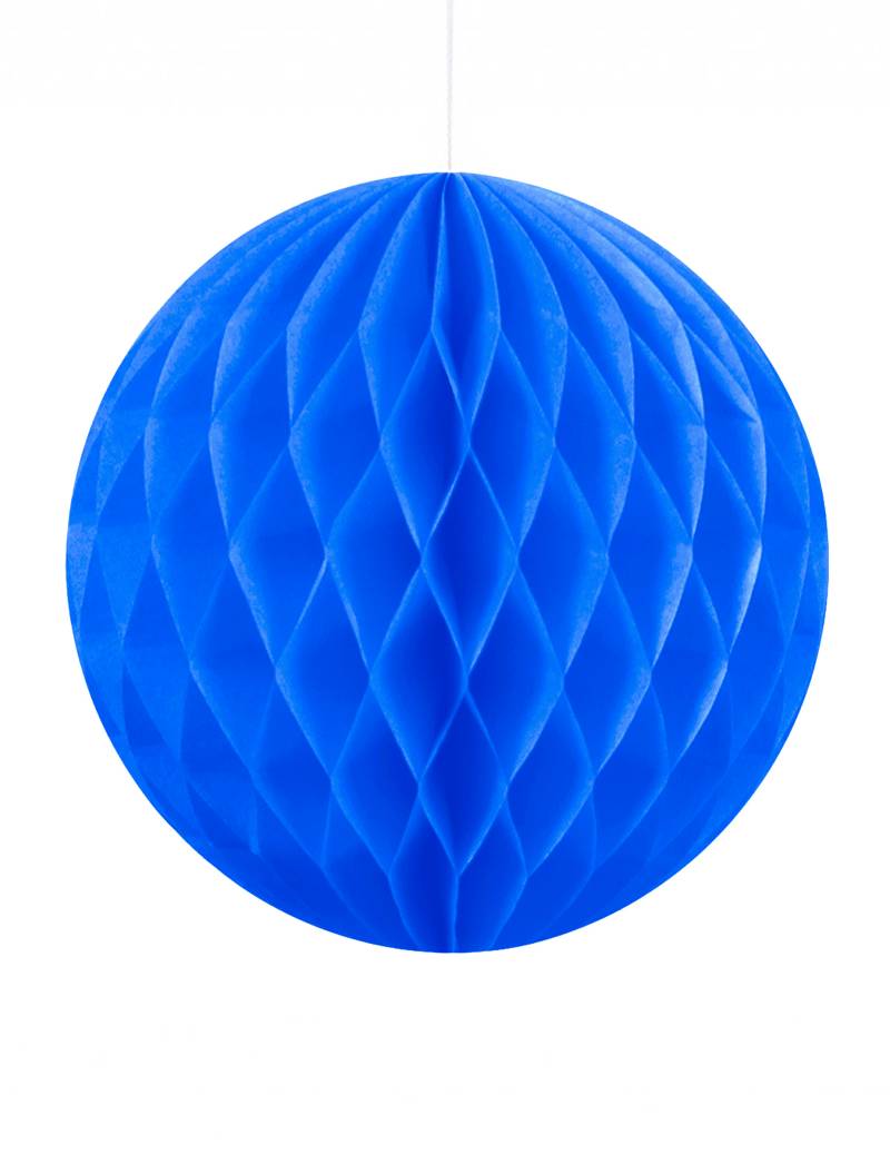 Papierwaben blaue Kugel 20 cm von UNIQUE