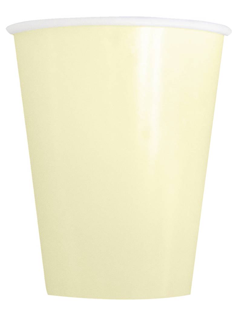 Pappbecher Partybecher 14 Stück weiss 266 ml von UNIQUE