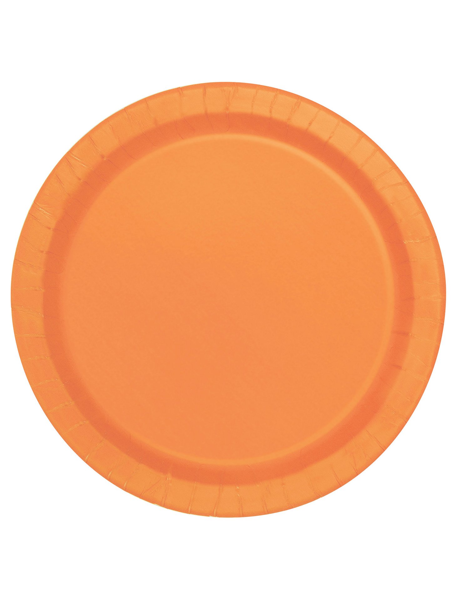 Party-Teller runde Teller 16 Stück orange 22cm von UNIQUE