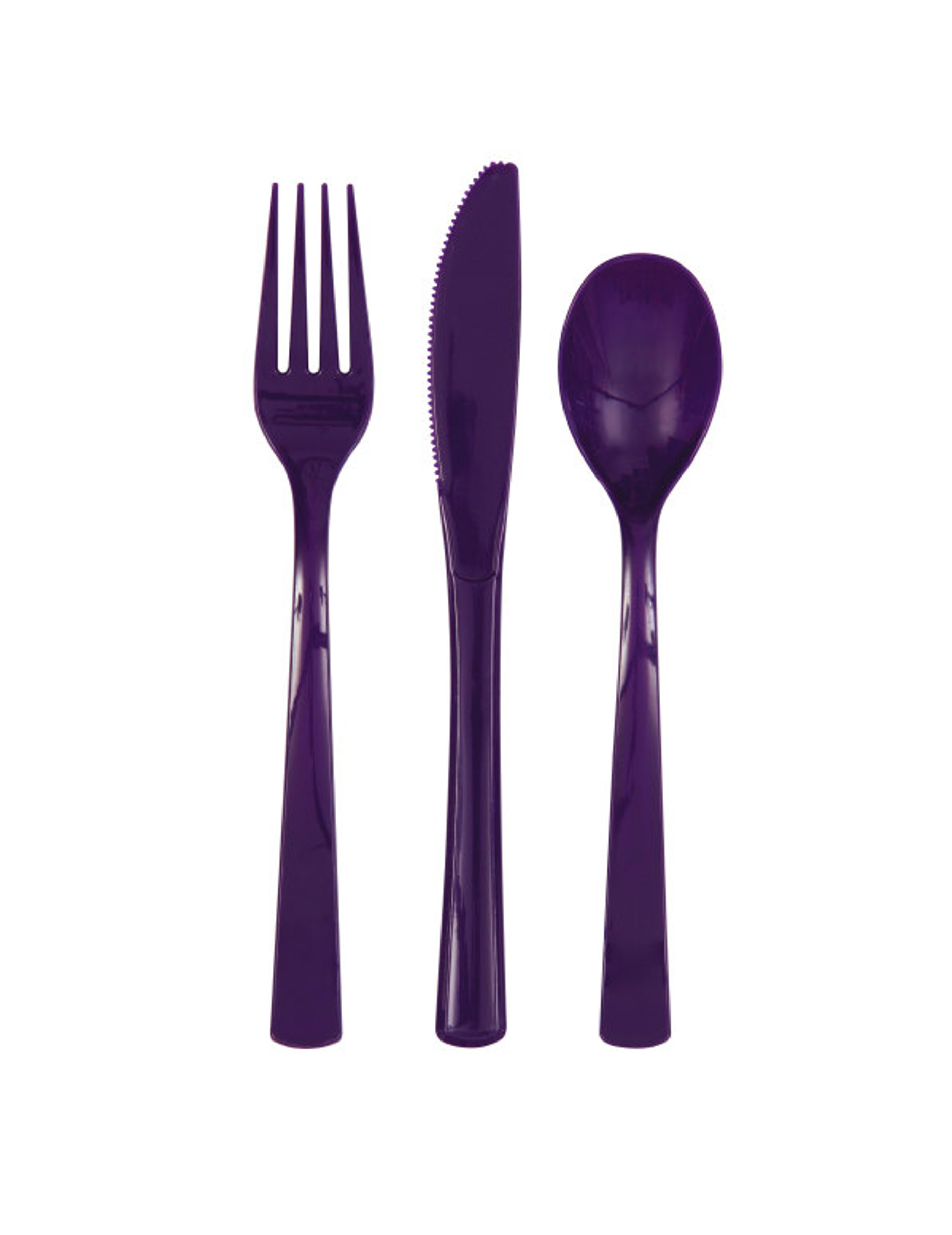 Plastik Besteck 18-teilig lila Plastik Besteck 18-teilig lila von UNIQUE
