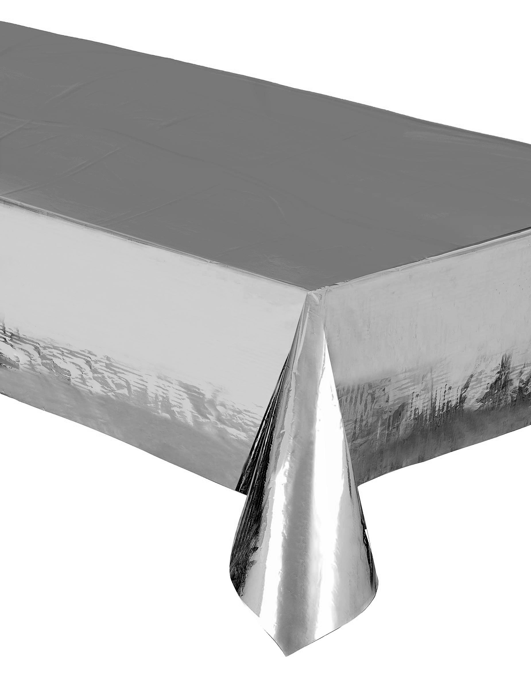 Plastiktischdecke Metallic Silber 137 x 274 cm Plastiktischdecke Metallic Silber 137 x 274 cm von UNIQUE