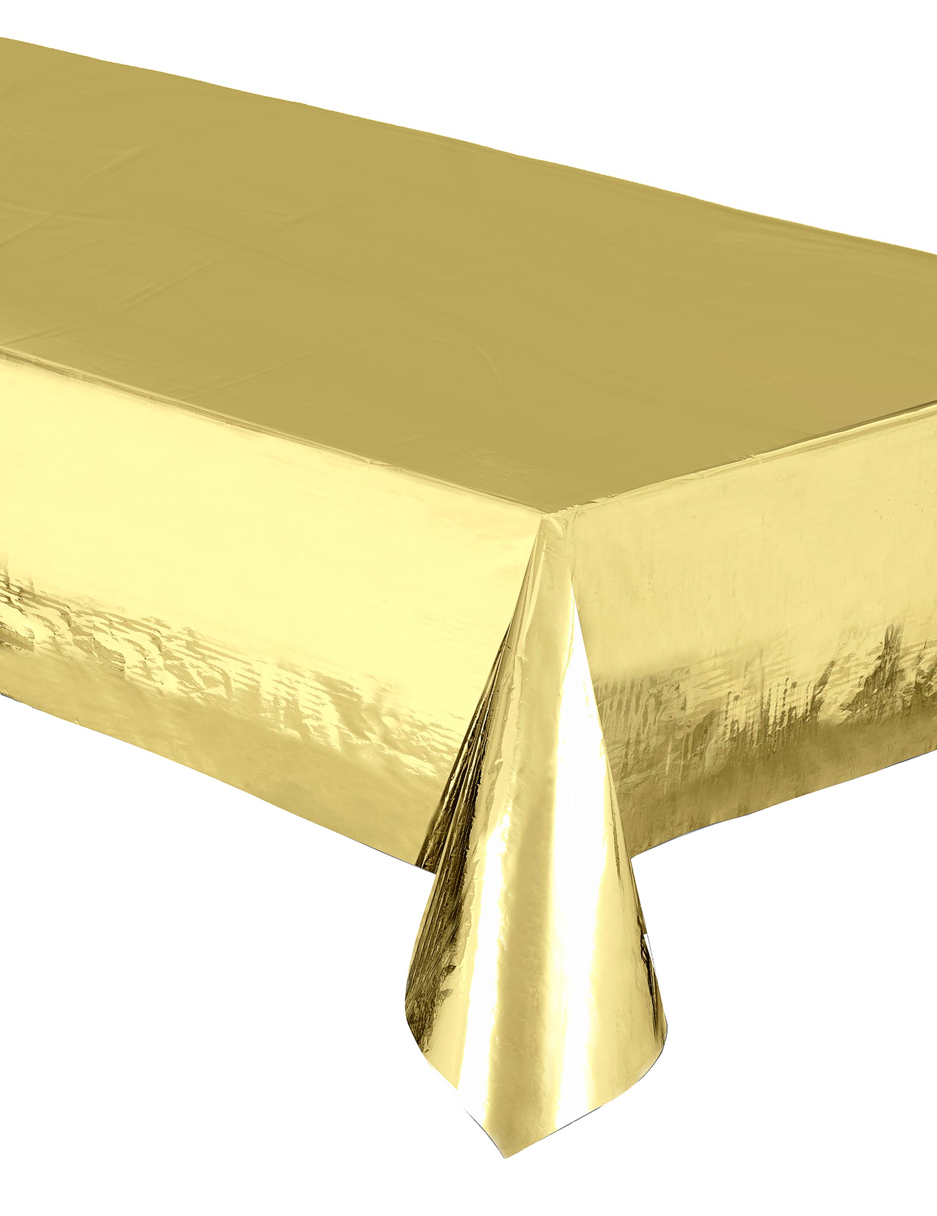 Tischdecke gold metallic glänzend Kunststoff 274 x 137 cm Tischdecke gold metallic glänzend Kunststoff 274 x 137 cm von UNIQUE