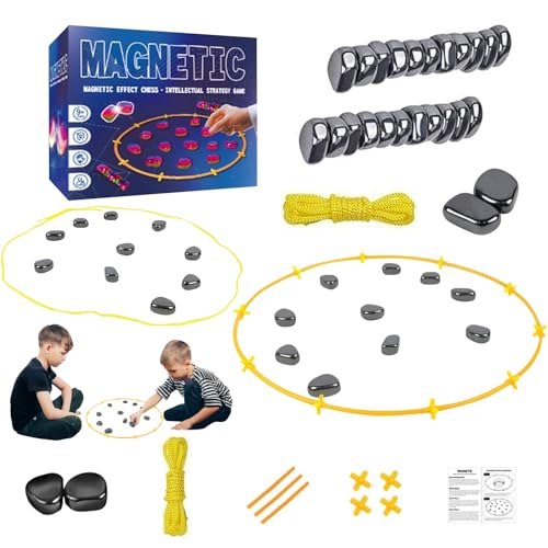 Magnetisches Schachspiel, Tisch-Magnetics Schachspiel-Magnetisch, Magnetische Kinderschachspielzeug, Tragbares Magnetspiel Schach, Magnetishes Spiel als Geschenk für einen Kindergeburtstag von UNIVERTEN