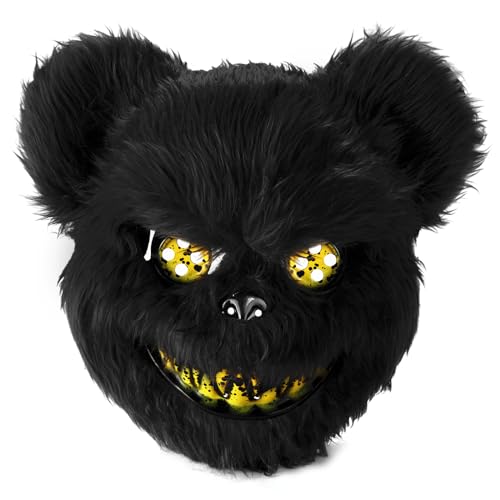 UNOLIGA Halloween Maske Horror Bärenmaske, Gruselige Halloween Maske für Erwachsene Kinder, Lustige Maske für Halloween Kostüm Karnevalsparty Cosplay Maskerade, Blutige Bären Maske UNOLIGA Halloween Maske Horror Bärenmaske, Gruselige Halloween Maske für Erwachsene Kinder, Lustige Maske für Halloween Kostüm Karnevalsparty Cosplay Maskerade, Blutige Bären Maske von UNOLIGA