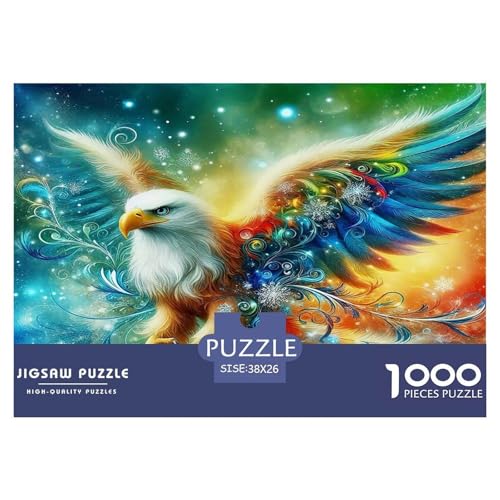 Adler Puzzle 1000 Teile Schwer Puzzle Spielzeug Pädagogisches Spiel Impossible Herausforderungsspielzeug Für Erwachsene Kinder 38x26cm/1000pcs von UNRXJZLVM