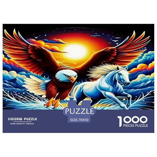 Adler Puzzles 1000-teilige Schwer Puzzle Spielzeug Lernspiel Impossible Herausforderungsspielzeug Für Erwachsene Kinder 70x50cm/1000pcs Adler Puzzles 1000-teilige Schwer Puzzle Spielzeug Lernspiel Impossible Herausforderungsspielzeug Für Erwachsene Kinder 70x50cm/1000pcs von UNRXJZLVM