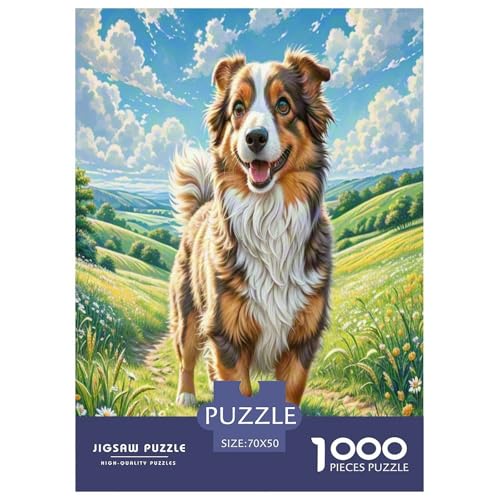 Airedale Terrier Puzzle 1000-teilige Schwer Puzzle Spielzeug Lernspiel Impossible Herausforderung Spielzeug Für Erwachsene Und Kinder in Bewährter 70x50cm/1000pcs von UNRXJZLVM