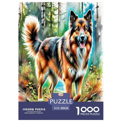 Akita Inu Puzzle 1000 Teile Schwer Puzzle Spielzeug Lernspiel Impossible Herausforderung Spielzeug Für Erwachsene Und Kinder in Bewährter 38x26cm/1000pcs von UNRXJZLVM