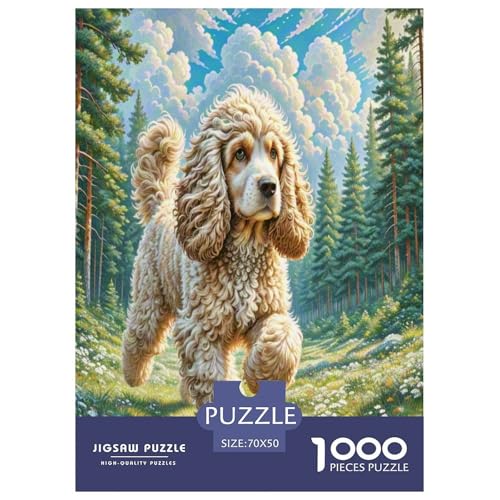 Amerikanischer Cocker Spaniel Puzzles 1000 Teile Schwer Puzzle Spielzeug Lernspiel Impossible Herausforderung Spielzeug Für Erwachsene Und Kinder Ab 12 Jahren 70x50cm/1000pcs von UNRXJZLVM