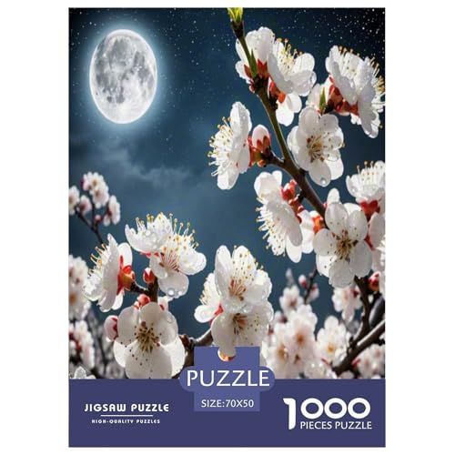 Aprikosenblüte Puzzle 1000 Teile Schwer Puzzle Spielzeug Lernspiel Impossible Herausforderung Spielzeug Für Erwachsene Kinder 70x50cm/1000pcs von UNRXJZLVM