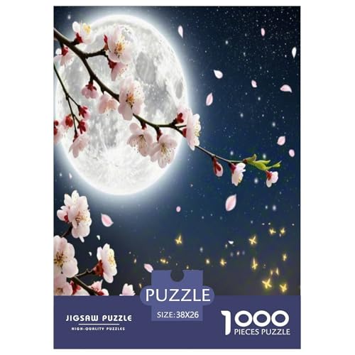 Aprikosenblüte Puzzles 1000 Teile Schwer Puzzle Spielzeug Pädagogisches Spiel Impossible Herausforderung Spielzeug Für Erwachsene Kinder 38x26cm/1000pcs von UNRXJZLVM