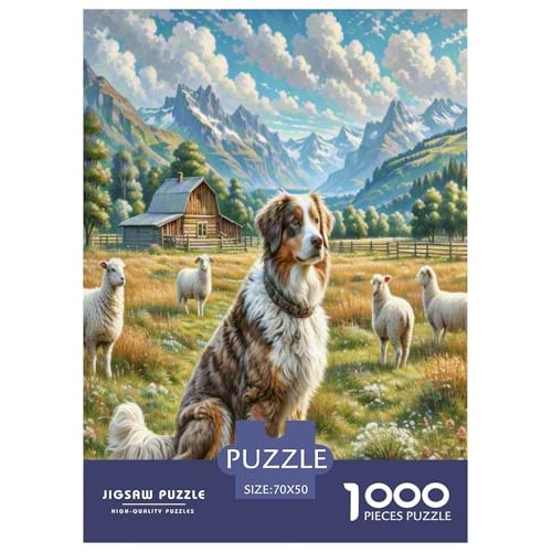 Australischer Schäfer Puzzle 1000-teilige Schwer Puzzle Spielzeug Lernspiel Impossible Herausforderungsspielzeug Für Erwachsene Und Kinder Ab 14 Jahren 70x50cm/1000pcs Australischer Schäfer Puzzle 1000-teilige Schwer Puzzle Spielzeug Lernspiel Impossible Herausforderungsspielzeug Für Erwachsene Und Kinder Ab 14 Jahren 70x50cm/1000pcs von UNRXJZLVM