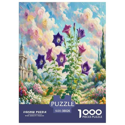Ballon Blume Puzzle 1000 Teile Schwer Puzzle Spielzeug Pädagogisches Spiel Impossible Herausforderung Spielzeug Für Erwachsene Kinder 38x26cm/1000pcs von UNRXJZLVM