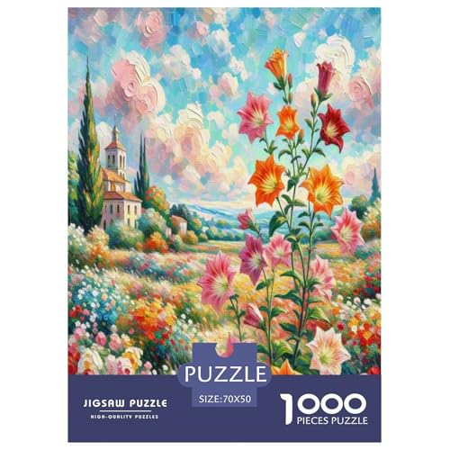 Ballon Blume Puzzle 1000 Teile Schwer Puzzle Spielzeug Pädagogisches Spiel Impossible Herausforderung Spielzeug Für Erwachsene Und Kinder in Bewährter 70x50cm/1000pcs von UNRXJZLVM