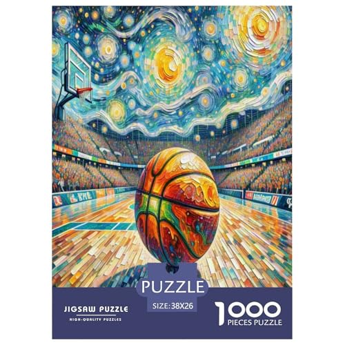 Basketball Puzzle 1000 Teile Schwer Puzzle Spielzeug Pädagogisches Spiel Impossible Herausforderung Spielzeug Für Erwachsene Kinder 38x26cm/1000pcs von UNRXJZLVM