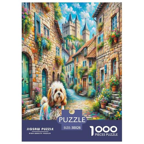 Bichon Frisé Puzzle 1000 Teile Schwer Puzzle Spielzeug Pädagogisches Spiel Impossible Herausforderungsspielzeug Für Erwachsene Kinder 38x26cm/1000pcs Bichon Frisé Puzzle 1000 Teile Schwer Puzzle Spielzeug Pädagogisches Spiel Impossible Herausforderungsspielzeug Für Erwachsene Kinder 38x26cm/1000pcs von UNRXJZLVM