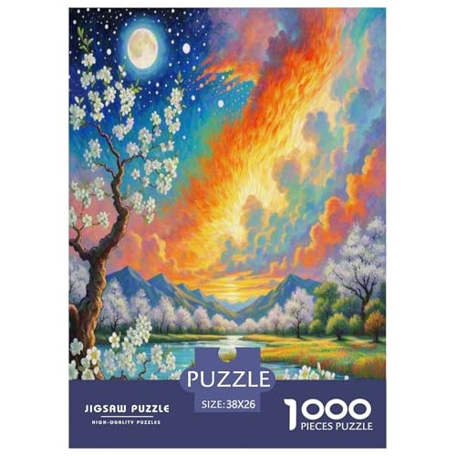 Birnenblüte Puzzle 1000 Teile Schwer Puzzle Spielzeug Pädagogisches Spiel Impossible Herausforderung Spielzeug Für Erwachsene Kinder 38x26cm/1000pcs von UNRXJZLVM