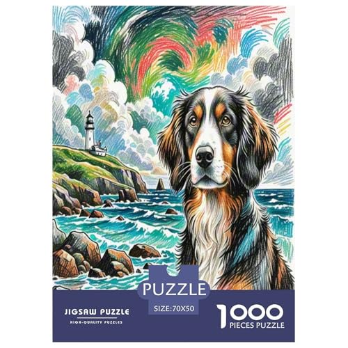 Bluthond Puzzle 1000 Teile Schwer Puzzle Spielzeug Lernspiel Impossible Herausforderung Spielzeug Für Erwachsene Kinder 70x50cm/1000pcs von UNRXJZLVM